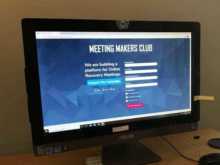 Meeting Makers Club will be an online platform for virtual addiction meetings. 