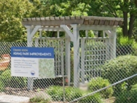 Anti-gay phrases were found scrawled in at least two spots in Adams Park. 