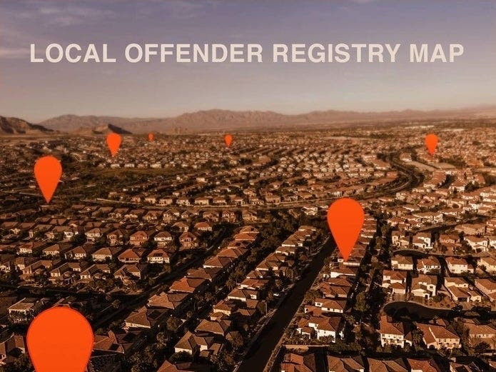 Lisle 2020 sex offender map