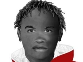 A composite sketch of the suspect 
