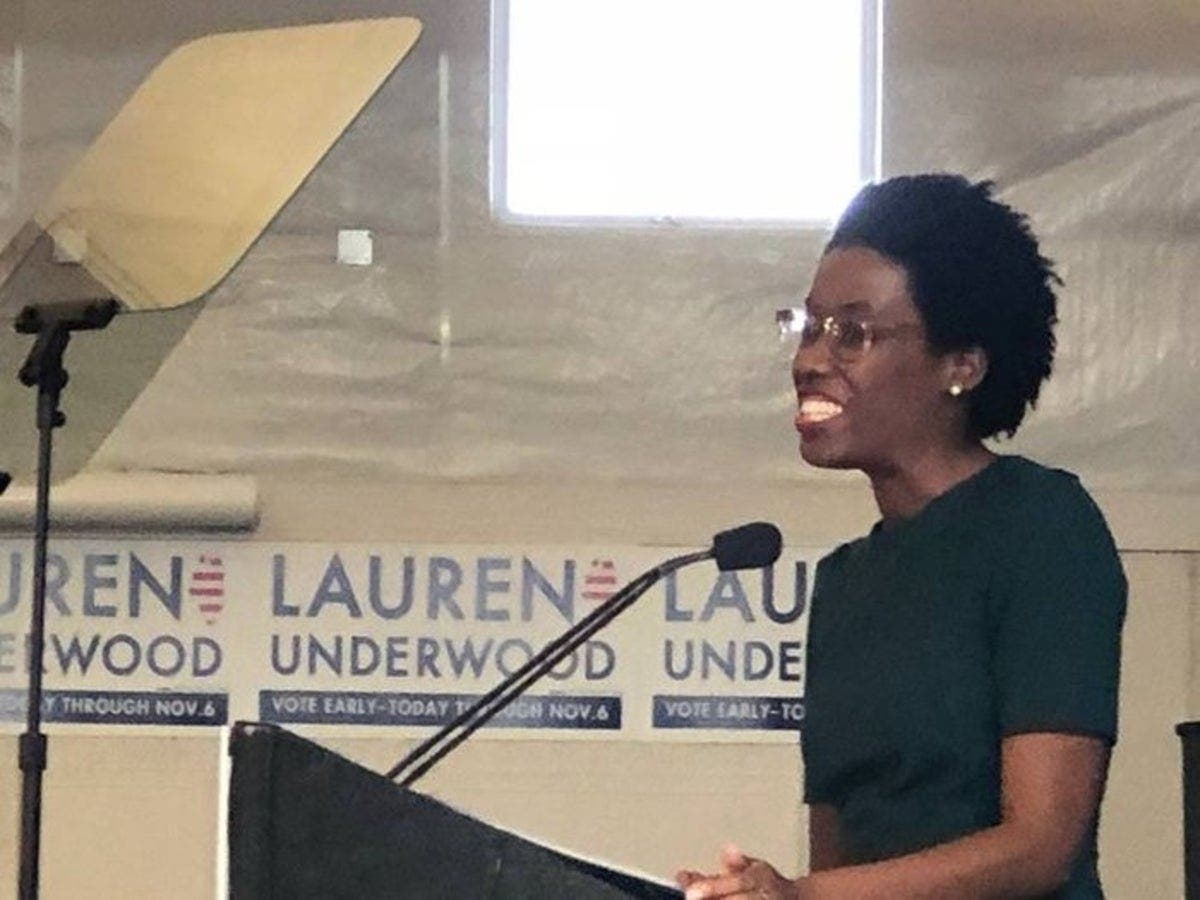 Unofficial vote totals show Rep. Lauren Underwood ahead by more than 5,000 votes after counting has been completed.