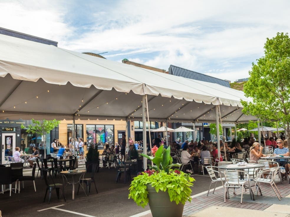 Downtown Wheaton Dining Tents Come Down; Hale Street Reopens Wheaton, IL Patch