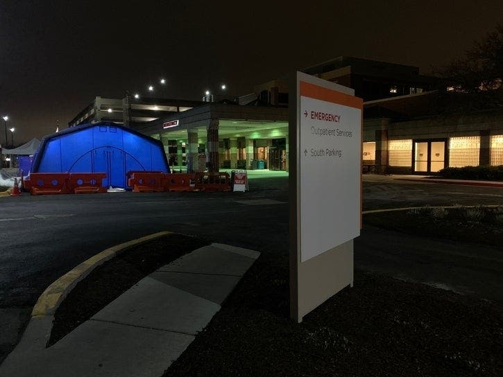 At press time, Edward Hospital was treating seven inpatients with coronavirus. 