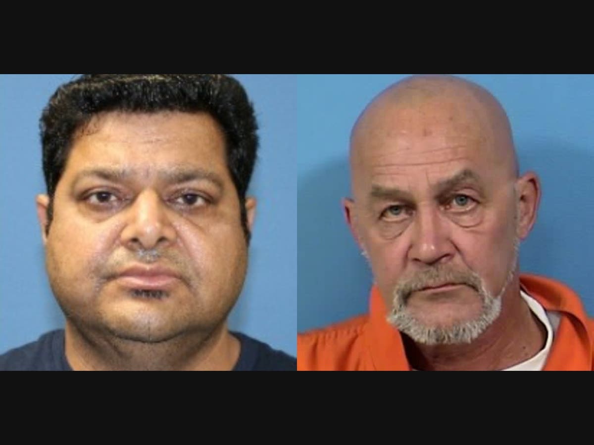 Navdeep Dhall (left), of Bolingbrook, and Bert Mongreig, of Westmont, have been charged in connection with the Feb. 2021 death of a woman at Cordia Senior Living.