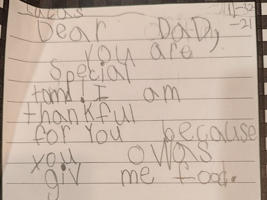 Sudeb Chatt's son, Lucas, wrote a note of thanks. Check out other gems of gratitude from Illinois Patch readers below. 