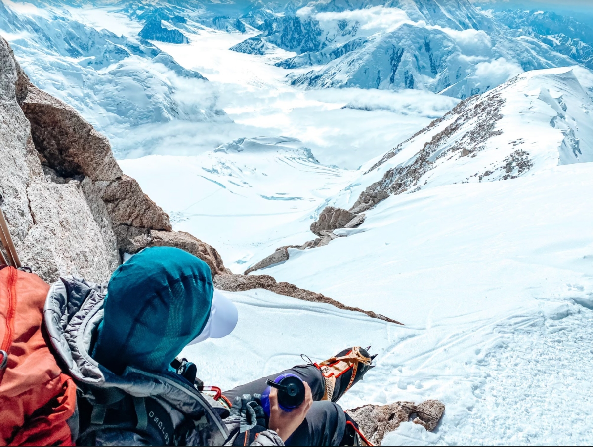 Naperville teen Lucy Westlake wants to be the youngest American woman to climb Mount Everest. She is pictured here atop Denali.