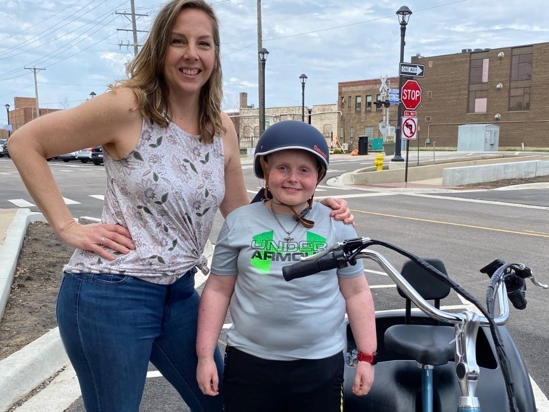 Braden Kubish, who is blind in one eye and has mobility issues from a  brain tumor and leukemia, said the trike will help him "be a kid again." 
