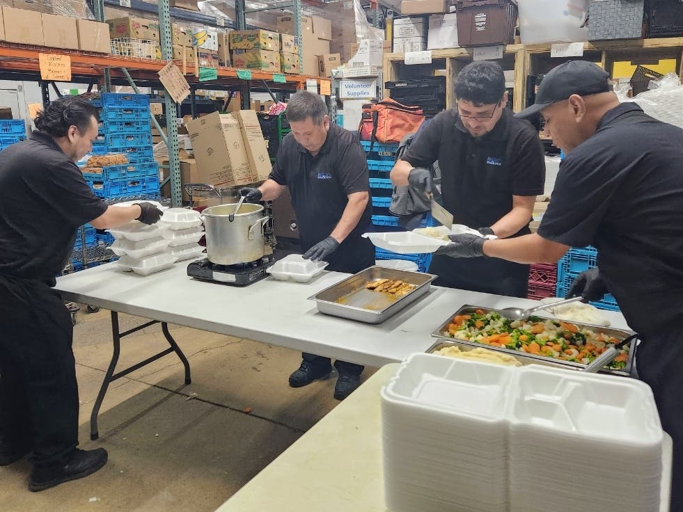 After a Fish Fry was canceled due to low attendance, the Naperville VFW donated over 400 fish dinners to West Suburban Community Pantry. 