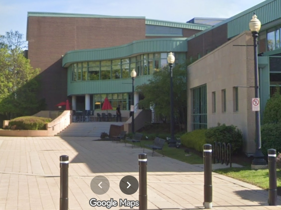 Work on the revamp of Wheaton Public Library's West Plaza began in Sept. 2025. 
