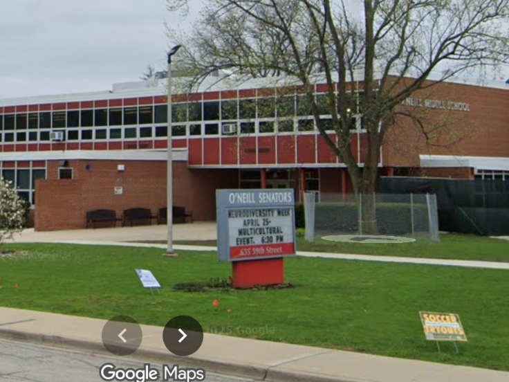 Police say the damage was discovered after the school's roof started leaking.