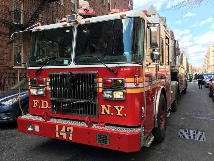 A fire broke out in Crown Heights.