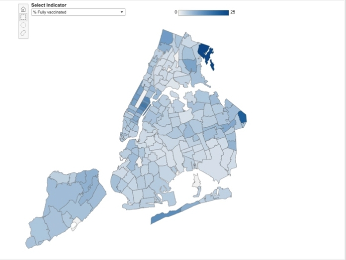 Newly-released data shows significant disparities in which New York City neighborhoods and ZIP codes have so far received the vaccine.
