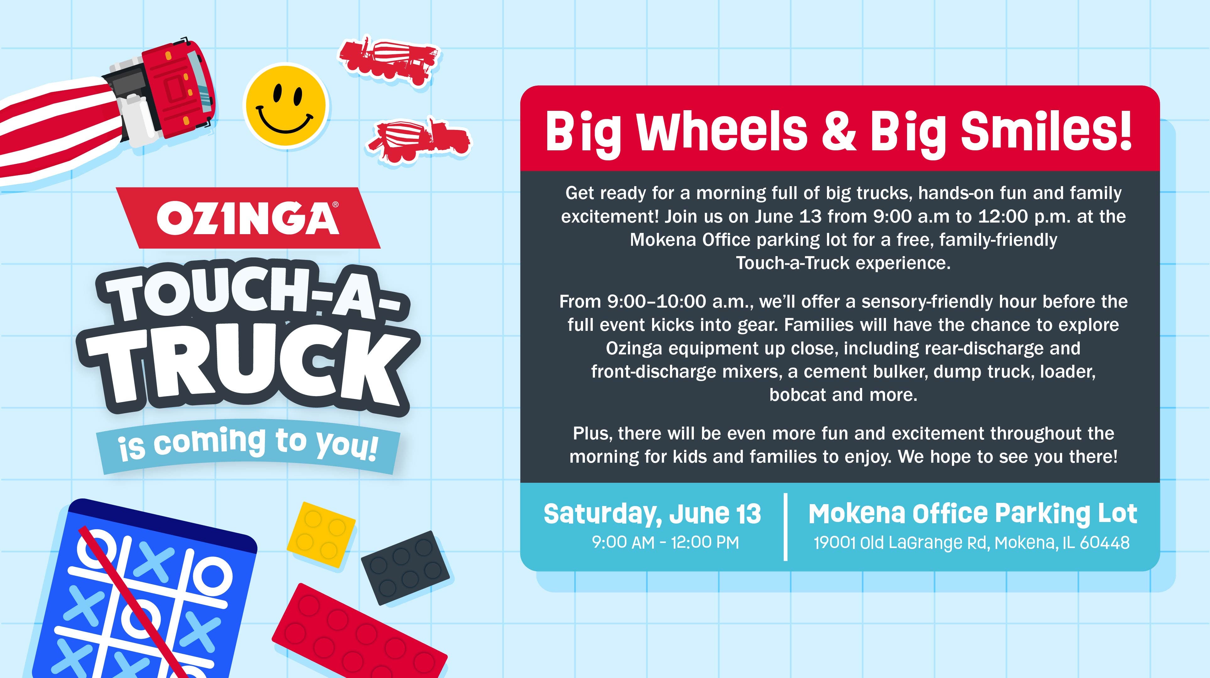 Free Ozinga Touch-a-Truck Event