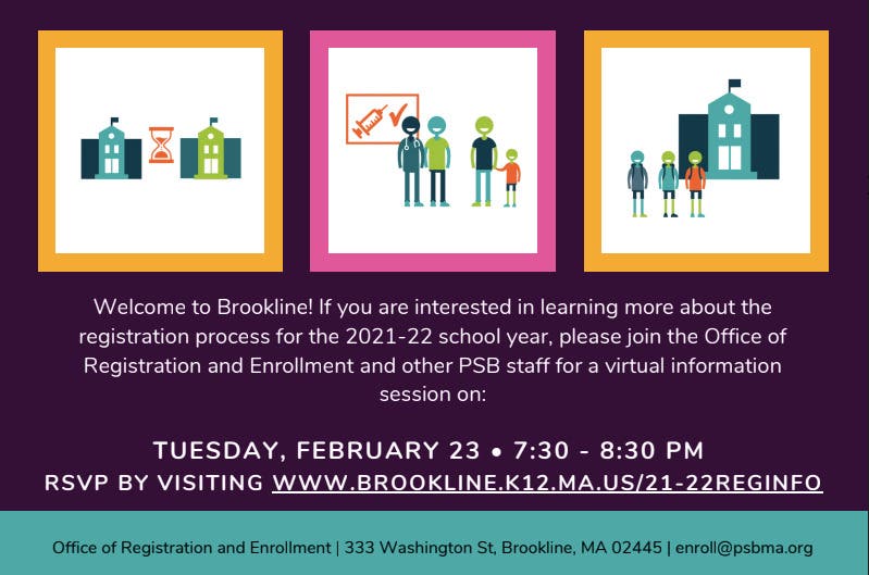 Feb 23 Brookline Public Schools Registration Info Session Brookline