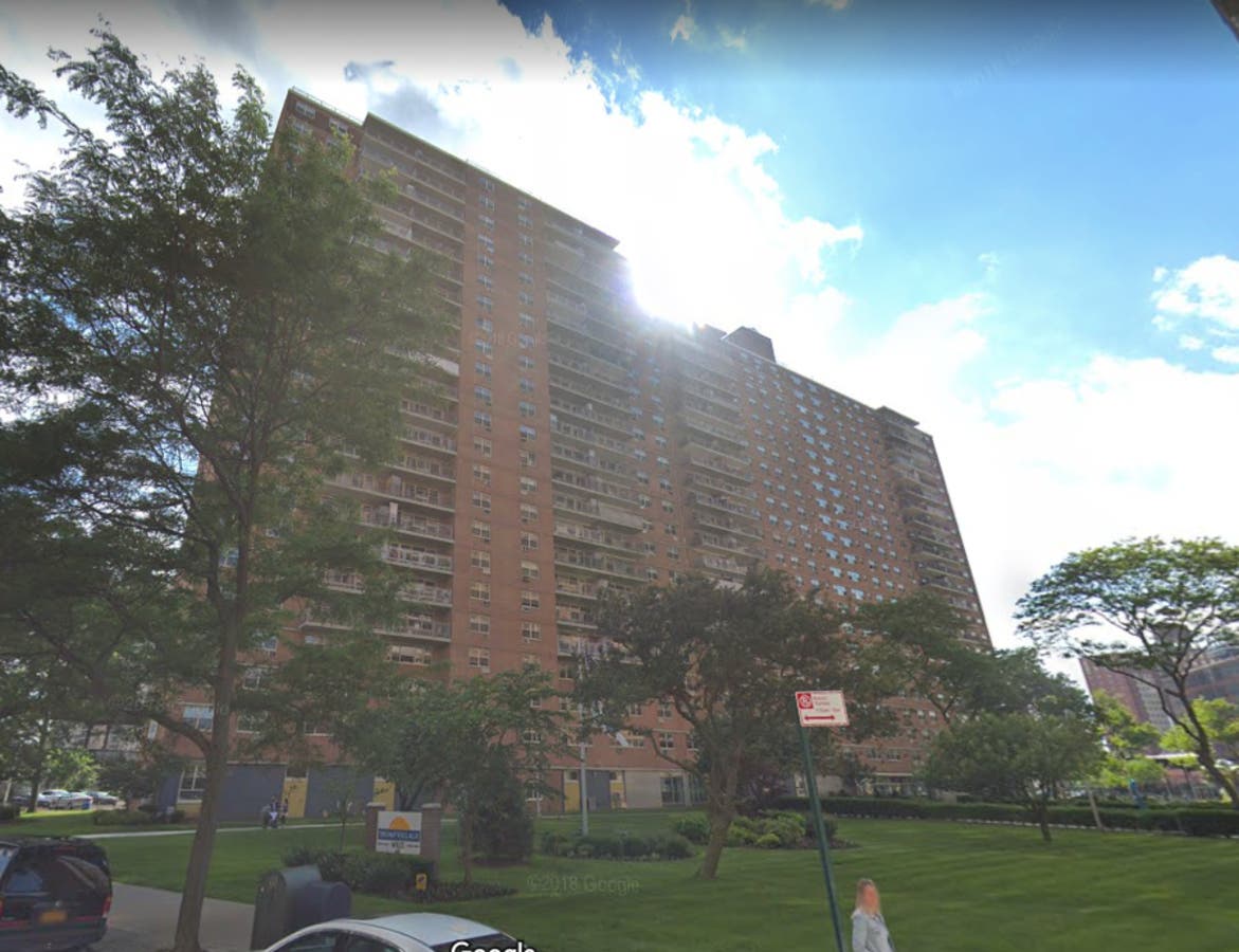 Firefighters battled a blaze at the Trump Village Estates Tuesday afternoon, said the FDNY. 