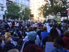 Hundreds of people rally outside Gracie Mansion Wednesday to demand Mayor Bill de Blasio fulfill a $500 million promise.