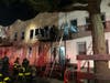 Firefighters battled a blaze on West 19th Street in Coney Island Monday morning. 
