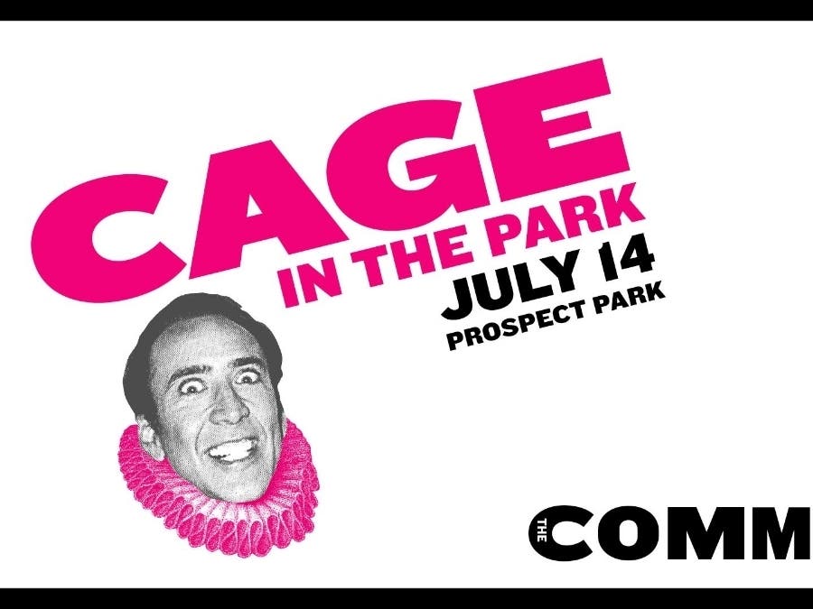 Face/Off will be performed in iambic pentameter at the Prospect Park Peristyle on Sunday. 