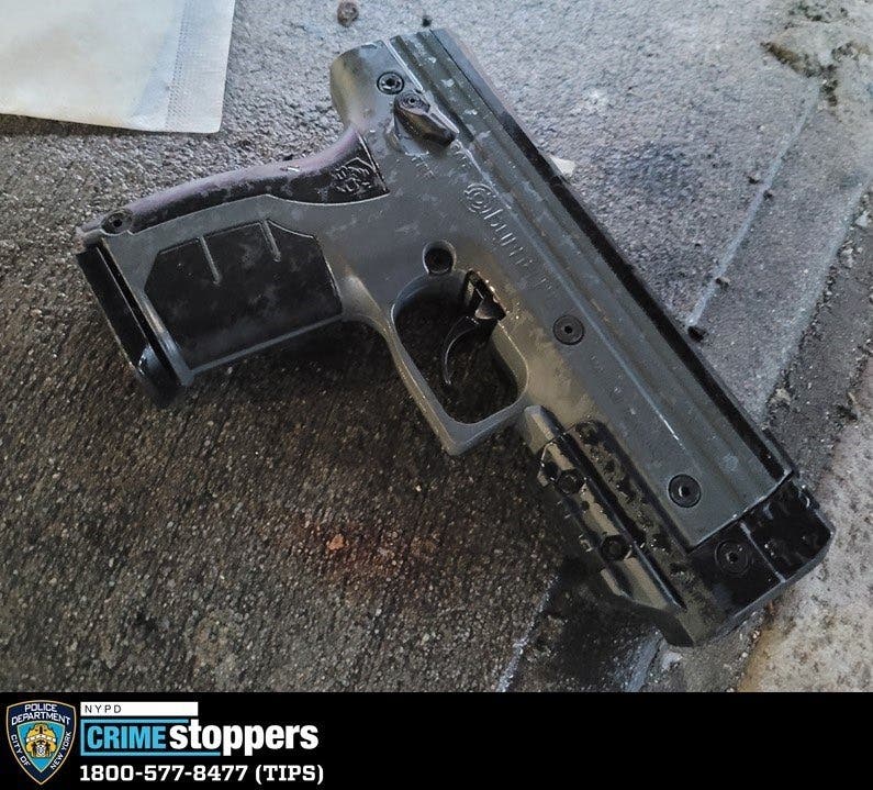 Officers believed the man was armed with a semiautomatic when they shot him five times in the chest, NYPD officials said. 