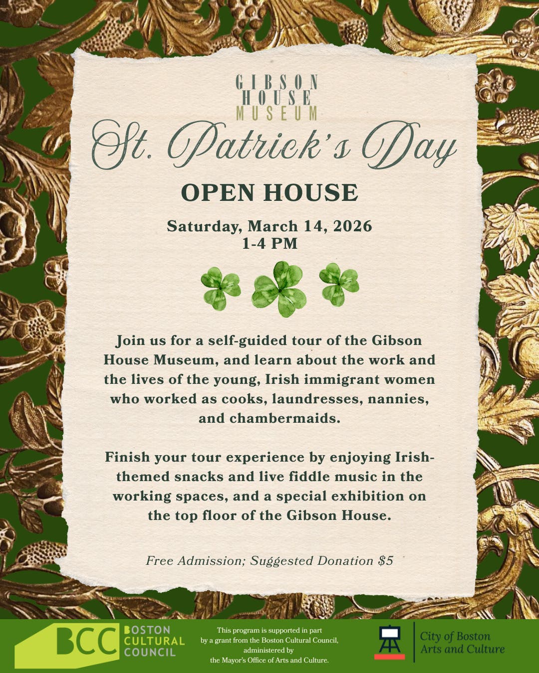 St. Patrick's Day Open House