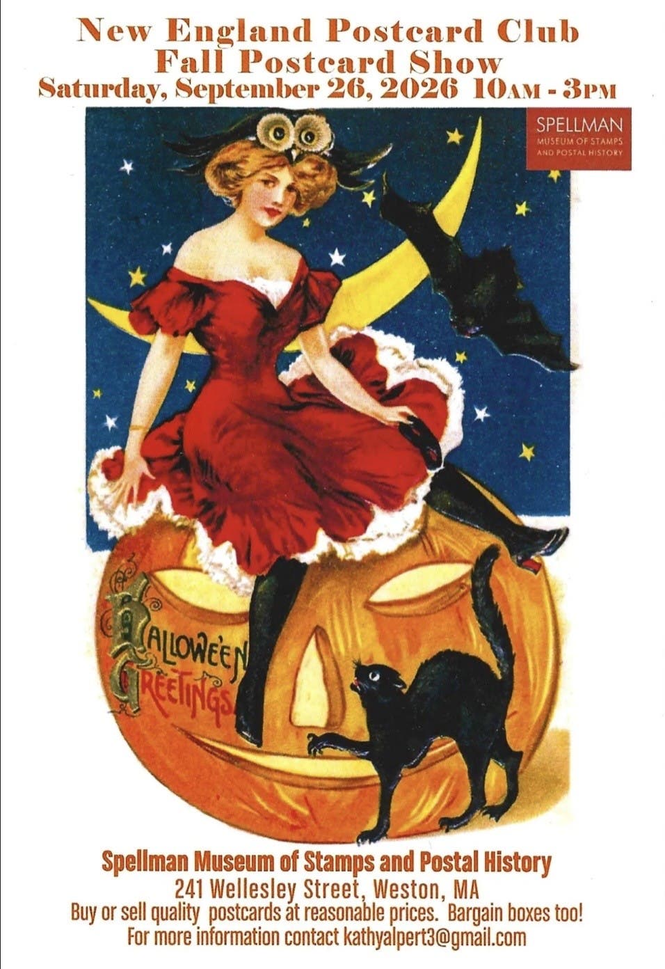 New England Postcard Club to Host Fall Postcard Show at Weston's Spellman Museum