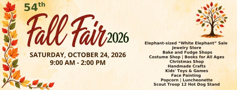 Plymouth Church in Framingham to Host 54th Annual Fall Fair During 325th Anniversary Year