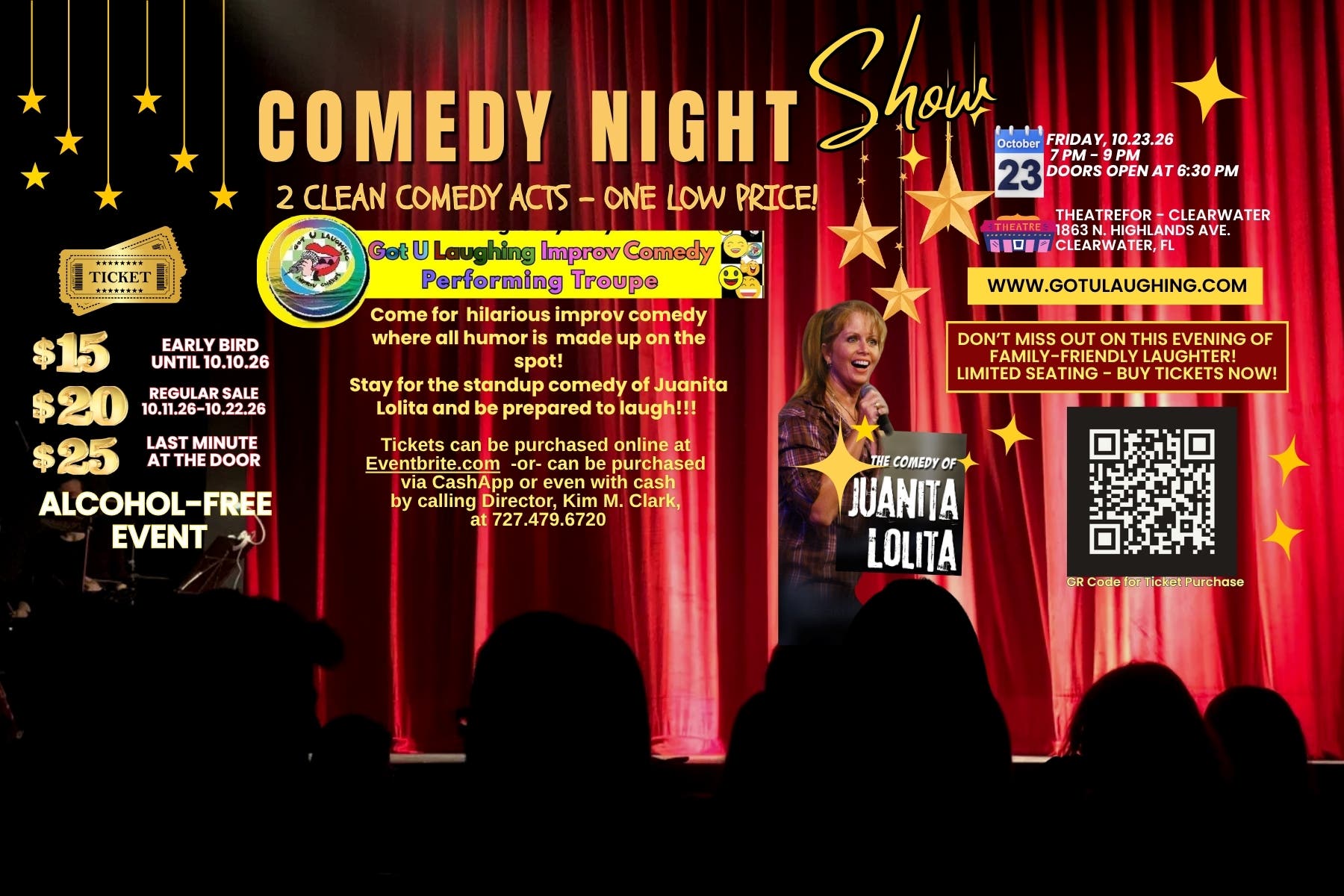 CLEAN COMEDY NIGHT - 2 Comedy Acts - One Low Price