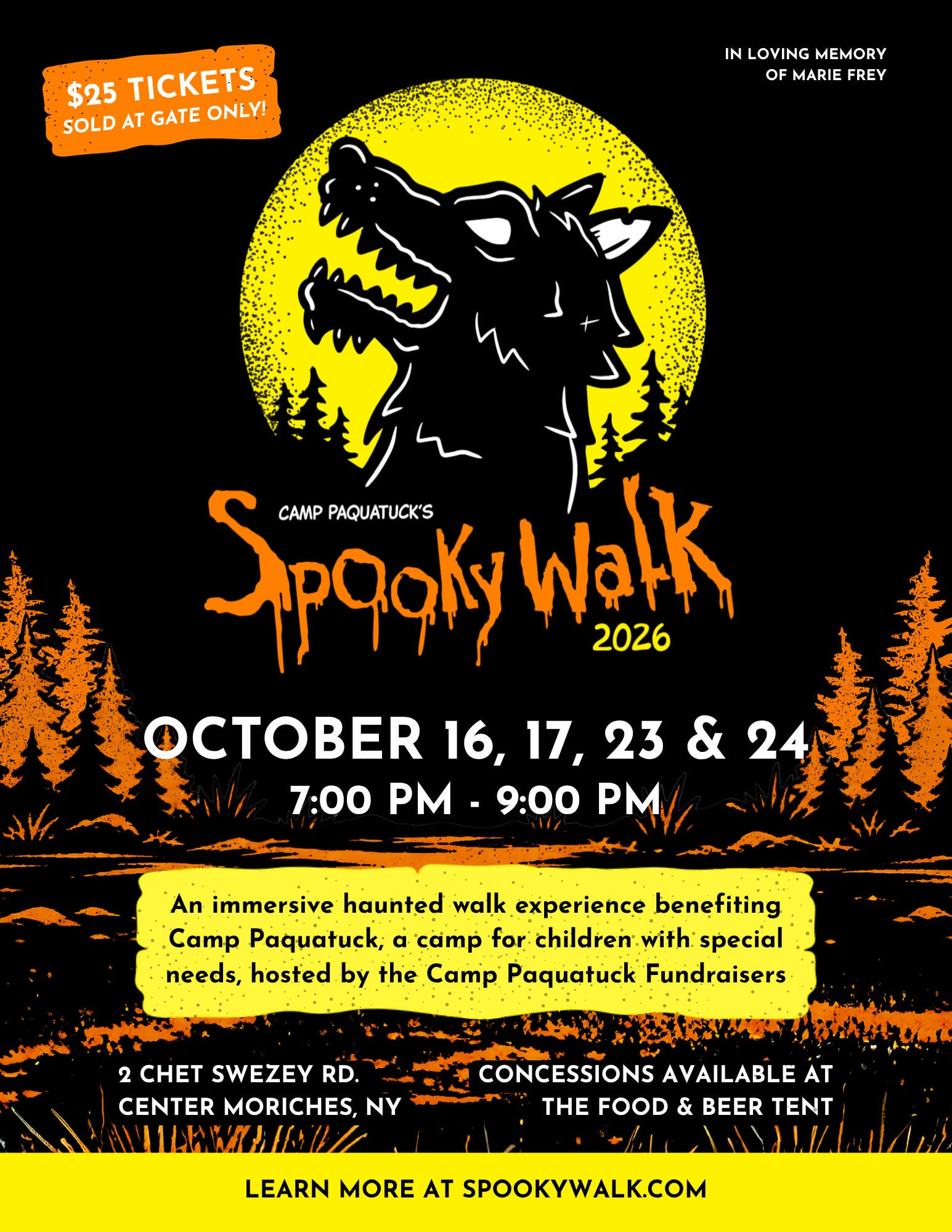 Camp Paquatuck's Spooky Walk 2026