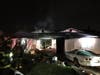 The home on Santee River Court was rendered unhabitable by the fire, police said.