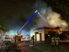The fire was reported about 3:48 a.m. at 499 East Hamilton Ave. near Almarida Drive, a vacant building that had previously been the Elephant Bar Restaurant.