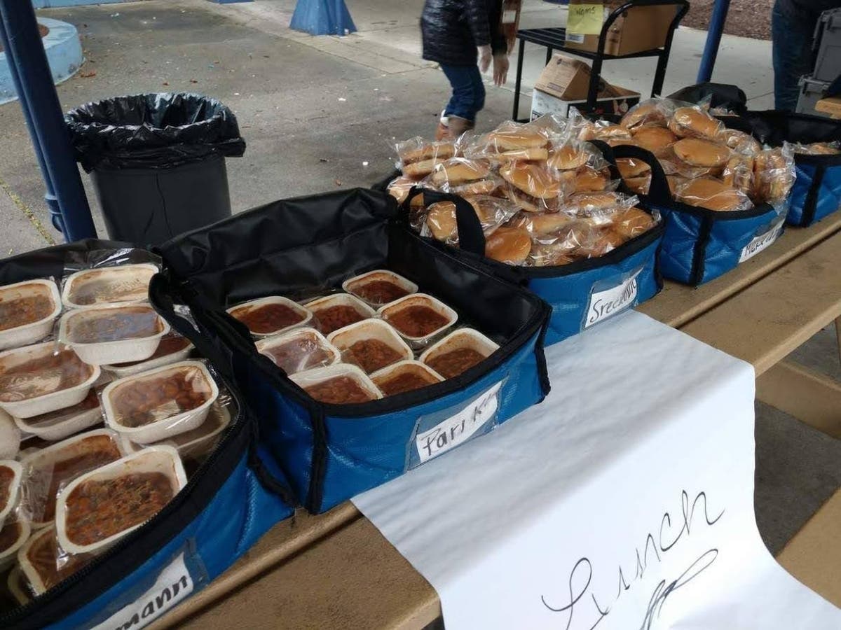 About 80 percent of the schools offering meals are open to any child 18 years old or younger and not just students. Some are open a few days a week with access to several meals at once, others are open daily.