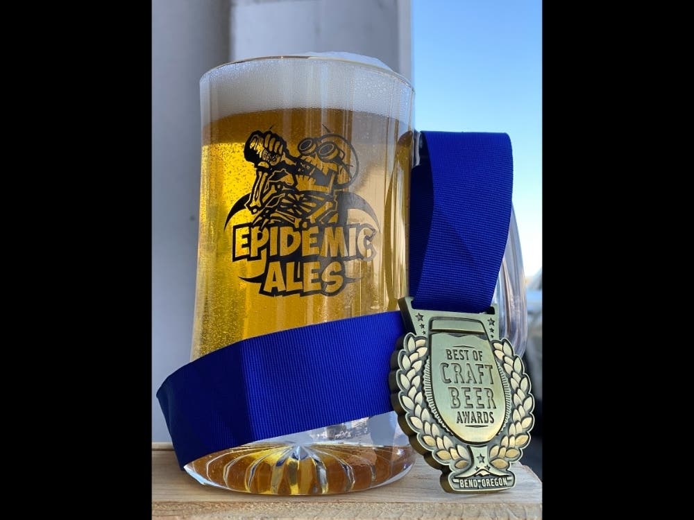 Epidemic Ales had seen an uptick in business following its Lager At World's End winning a gold medal in the category of "American-Style Lager" at the Best of Craft Beer awards held last month in Bend, Oregon.
