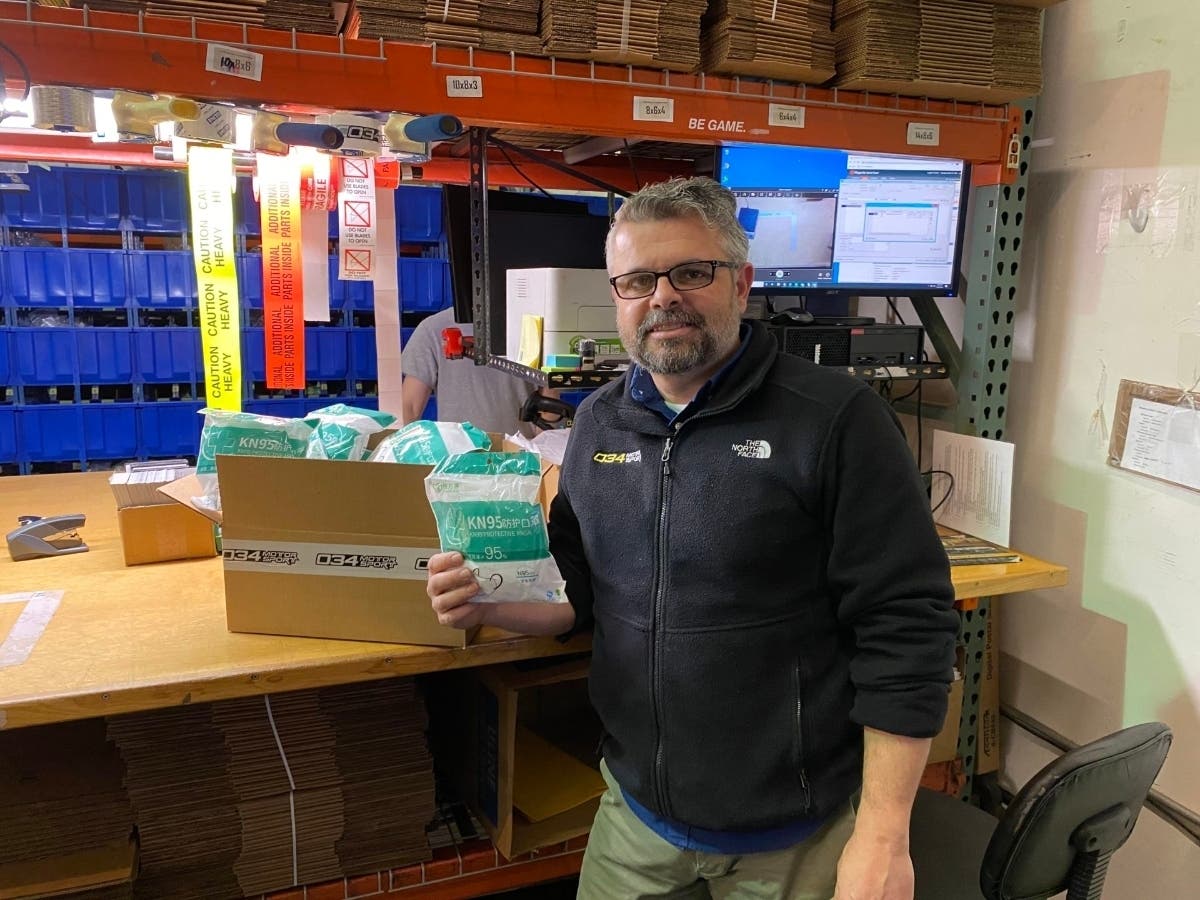 “I’m just a business guy. I never thought that surgeons with 10 years of schooling, basically a Ph.D., would be begging me for masks,” said Javad Shadzi, president of 034Motorsport in Fremont.