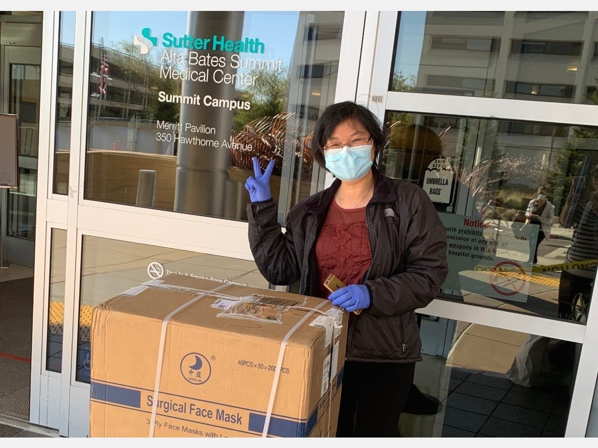Foreseeing that hospitals in the U.S. were underprepared to deal with the coronavirus outbreak, Minfen Ding decided to take action and tapped into her network of contacts in the Chinese community, locally and abroad, and organized a donation drive.