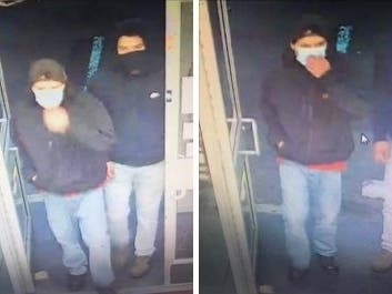 The clerk of a 7-Eleven store at 708 Colorado Ave. told police that the suspects entered the store shortly after 11 p.m., pointed handguns at him and forced him to open the cash register.