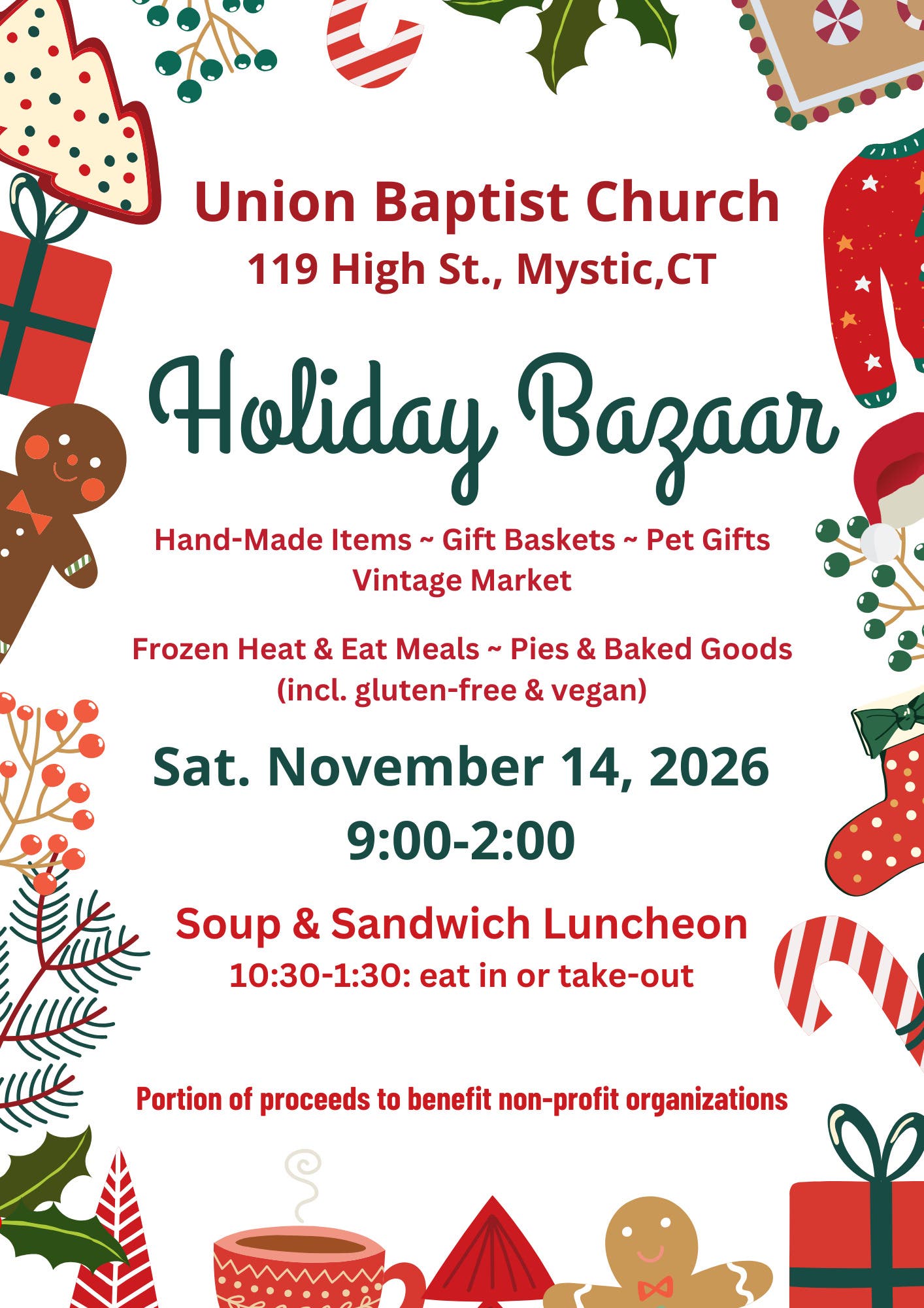 Union Baptist Church Mystic Holiday Bazaar