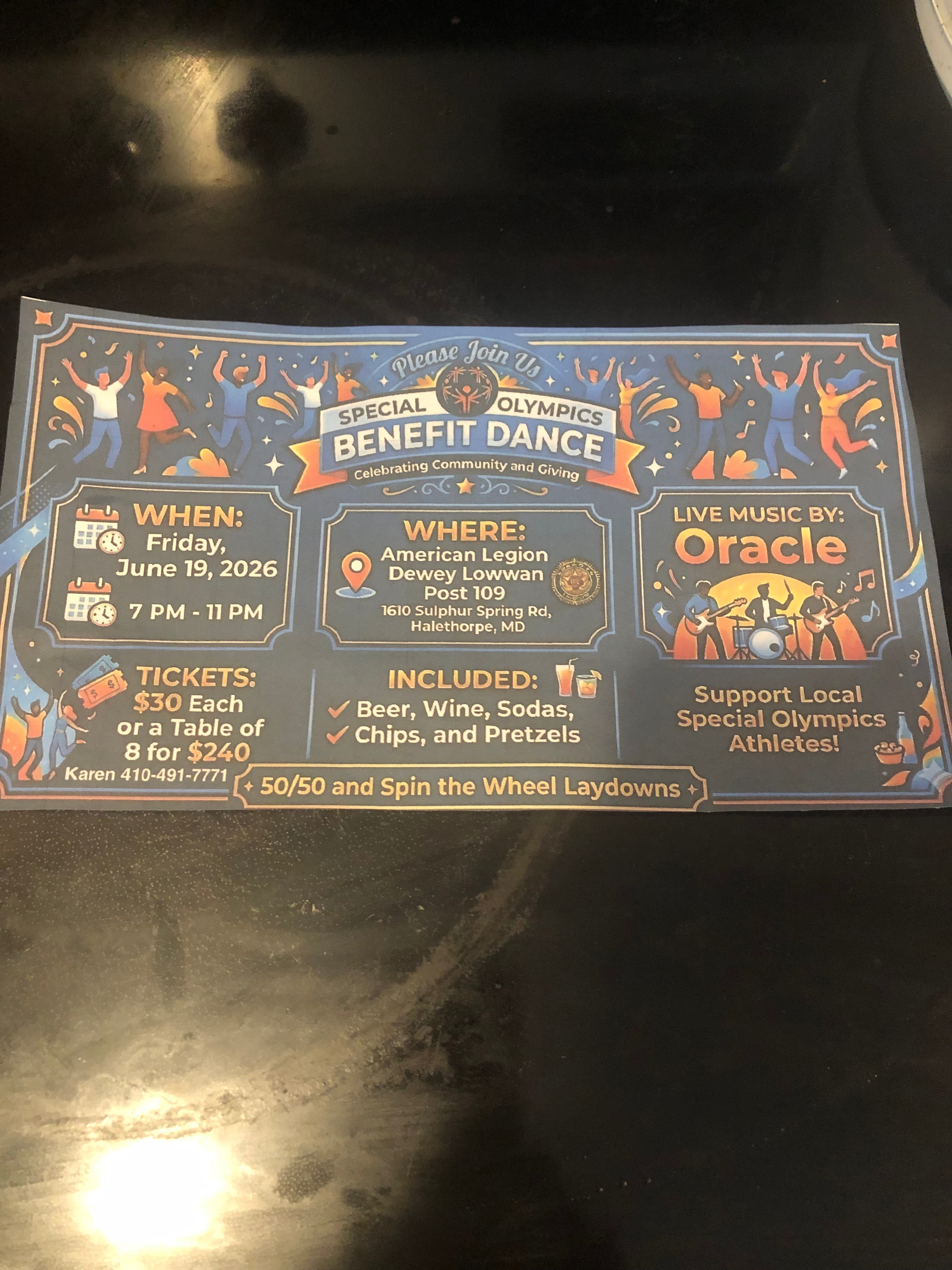 Special Olympics Benefit Dance