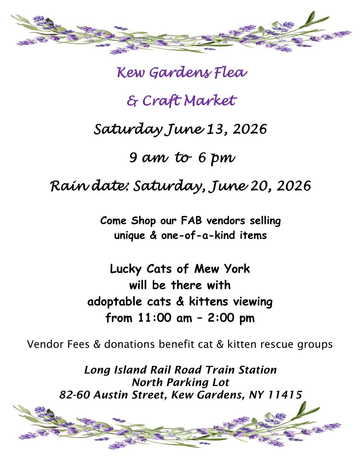 Kew Gardens Flea & Craft Market