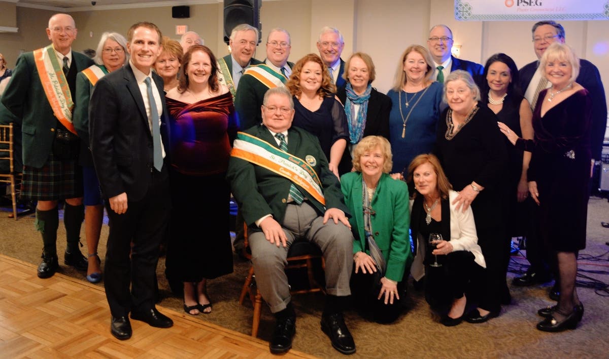 Grand Marshal Peter F. Carroll and the Parade Commitee
