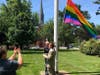 Tetreau Prepares to Raise Flag as Brannelly Performs Countdown
