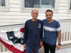 Mayor Ganim with Commander Richard Iannucci