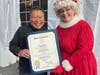 Sen. Tony Hwang and Mrs. Claus (Colleen Roche)