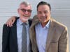 Bridgeport Mayor Joe Ganim (right) with The Castle, Black Rock Owner Patrick Clyne.  The restaurant and pub is open at 3171 Fairfield Avenue, Bridgeport, CT 06605 - 7 days a week for lunch and dinner.