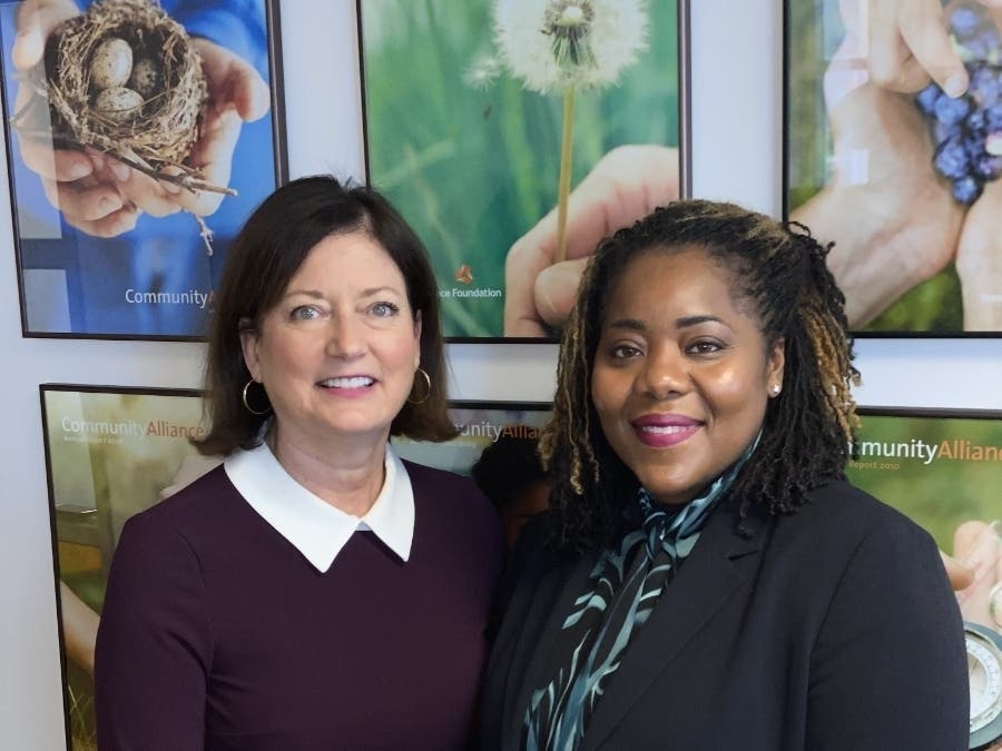 (L-R) Maryann Ott, Executive Director, and LaKisha Jordan, Director of Programs, of NewAlliance Foundation  