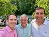Pride Activist John Brannelly with First Selectman Dr. David Bindelglass and Michael Licamele 