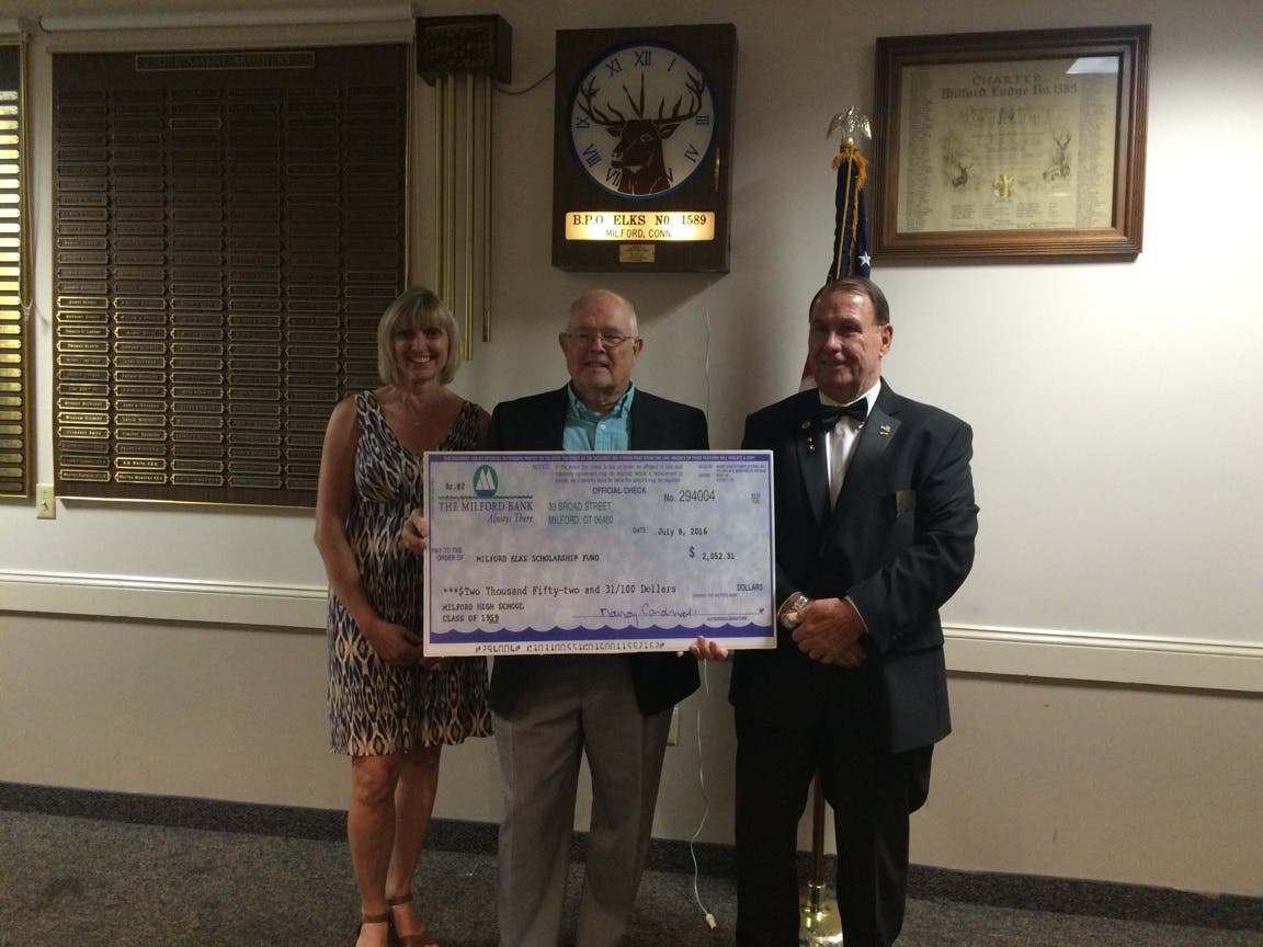 Milford Elks Scholarship Fund Receives Donation from the Milford High ...