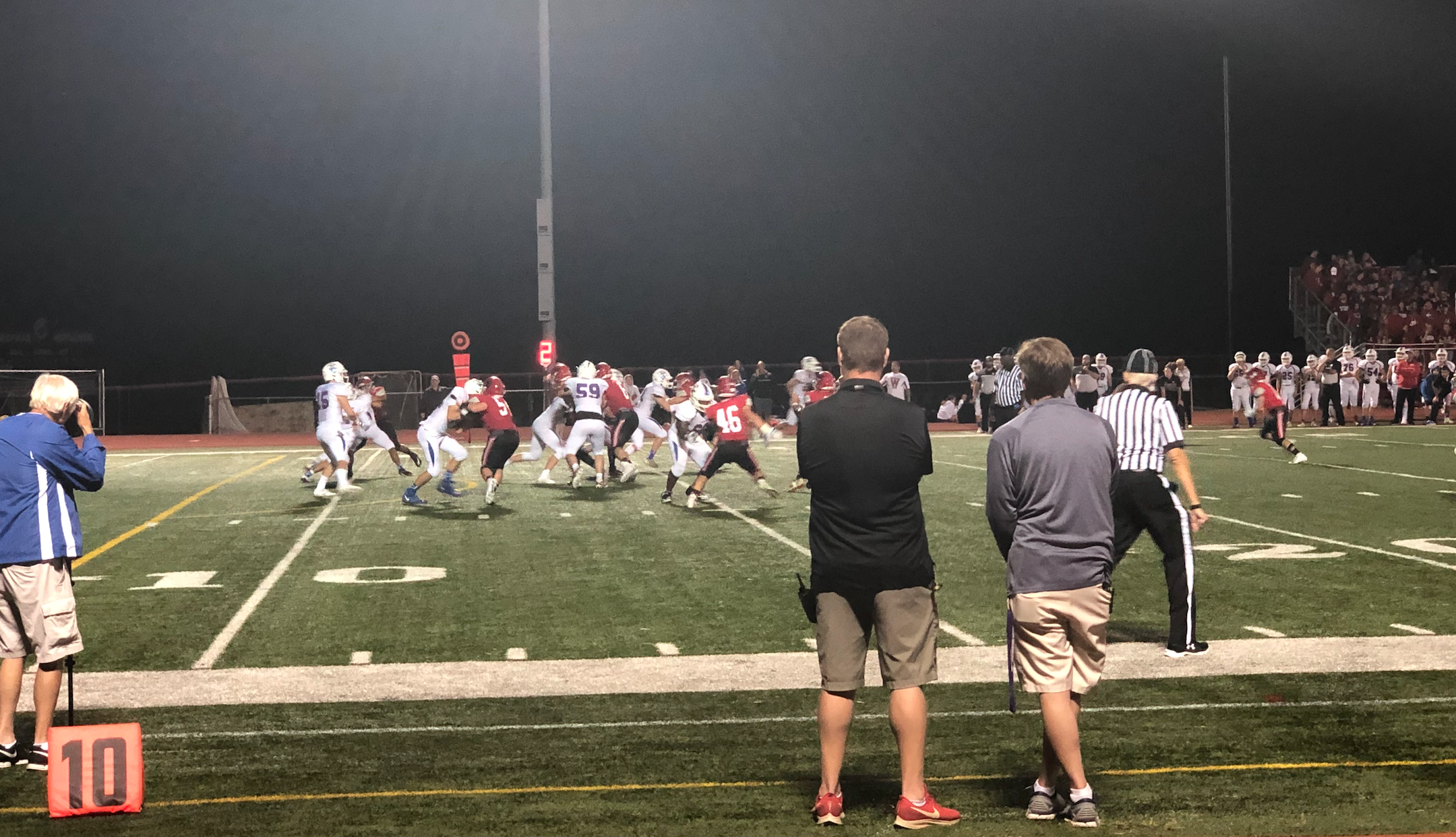 Deerfield sideline view Deerfield sideline view