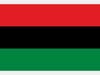 The Black liberation Flag was created by the Honorable Marcus Mosiah Garvey in the 10920s for Black people. It symbolizes Black pride and Pan-Afrikanism. 