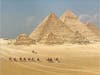 Imhotep’s mathematical and architectural genius influenced the builders of the Great Pyramids of Giza in Kemet (Egypt). 