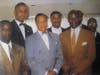A young Bashir Muhammad Akinyele standing with the Honorable Minister Louis Farrakhan, the late Black nationalist freedom fighter Dr. Khalid Abdul Muhammad, and Attorny at War Malik Zulu Shabazz in 1996. This is a day before the World’s Day of Atonement. 